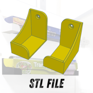 Foil and Plastic Wrap Organizer | STL File for 3D Printing (50 mm)
